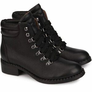 Gentle Souls Black Combat Boots